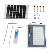Projecteur solaire à 216 LED pour éclairage extérieur de cour, étanche, ultra-lumineux et haute puissance.