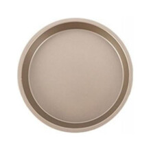 Pizza Pan Non-Stick Pizza Pan Carbon Steel Pie Pan Deep Dish Home Kitchen Baking Pan Bread Cake Handmade (6 Inch) Gold