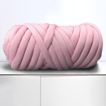 Arm Knitting Yarn for Chunky Braided Knot Throw Blanket DIY, Soft Extra Cotton Washable Tube Bulky Giant Yarn for Weave Craft Crochet