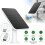 Solpanel 4W för Eufy Eufycam2/2Pro/2C/2C Pro/E väggfäste med 2,7 m strömkabel vit 1 st y 1