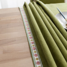 Square Table Cloth, 35.43" Linen Farmhouse Tablecloth - Heavy Duty, Stain & Water Resistant, Washable - Compatible with Decorative Oblong Tables for