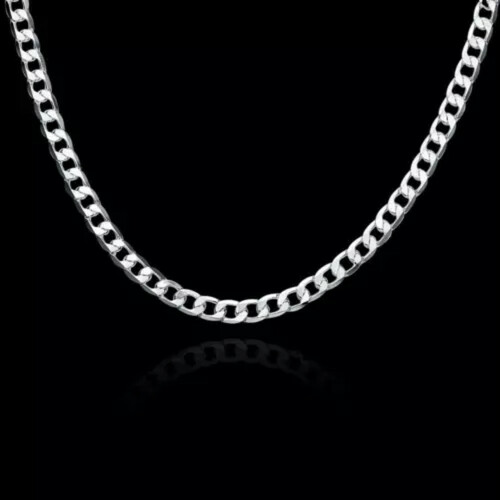 Colar RSAMD Classic Masculino Feminino com Corrente de 6 mm e Pingente em Prata de Lei 925 - 22 polegadas 2