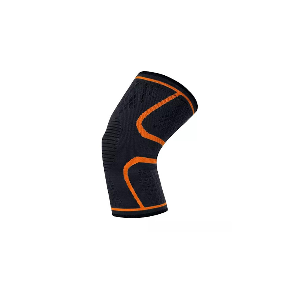 Adjustable Knee Pad With Compressor Increased Blood Circulation Anti Slip Orange