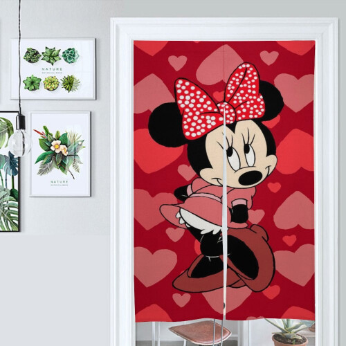 Κουρτίνα πόρτας Minnie Mouse, ταπετσαρία κουρτίνας πόρτας συσκότισης 34x57 ιντσών, 2