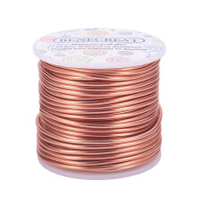 Sârmă de aluminiu pentru bijuterii, calibru 10, sârmă metalică flexibilă de 24 de metri