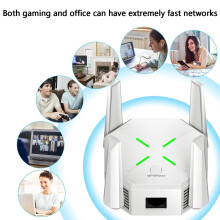 "Ervaar snel internet met onze 1200 MHz 5G wifi-router repeater, de draadloze signaalversterker!"