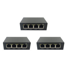 3x4port Gigabit POE100/1000M nettverkssvitsjforlenger IEEE802.3Af/At Plug&Play for PoE-svitsj NVR IP-kamera AP