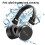 Ακουστικά Jacenvly με μικρόφωνο, Bluetooth Over Ear, πτυσσόμενα ασύρματα ενσύρματα 5