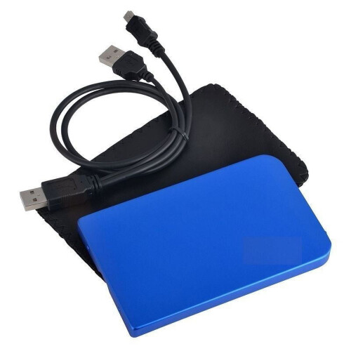 CableVantage 2,5 inch blauwe SATA USB 2.0 harde schijfbehuizing