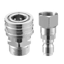 Kit de raccords rapides NPT3/8" mâle/femelle pour nettoyeur haute pression, filetage M22