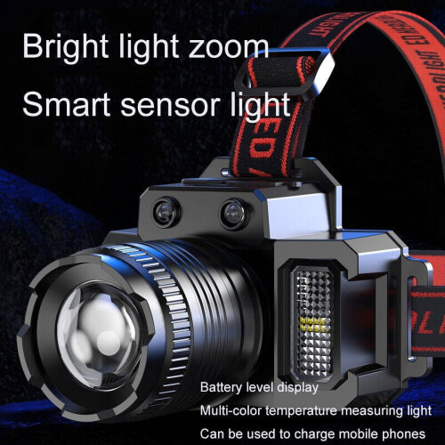 Επαναφορτιζόμενος φακός κεφαλής LED Super Bright 990000LM για κυνήγι φακού ΝΕΟ/ 2