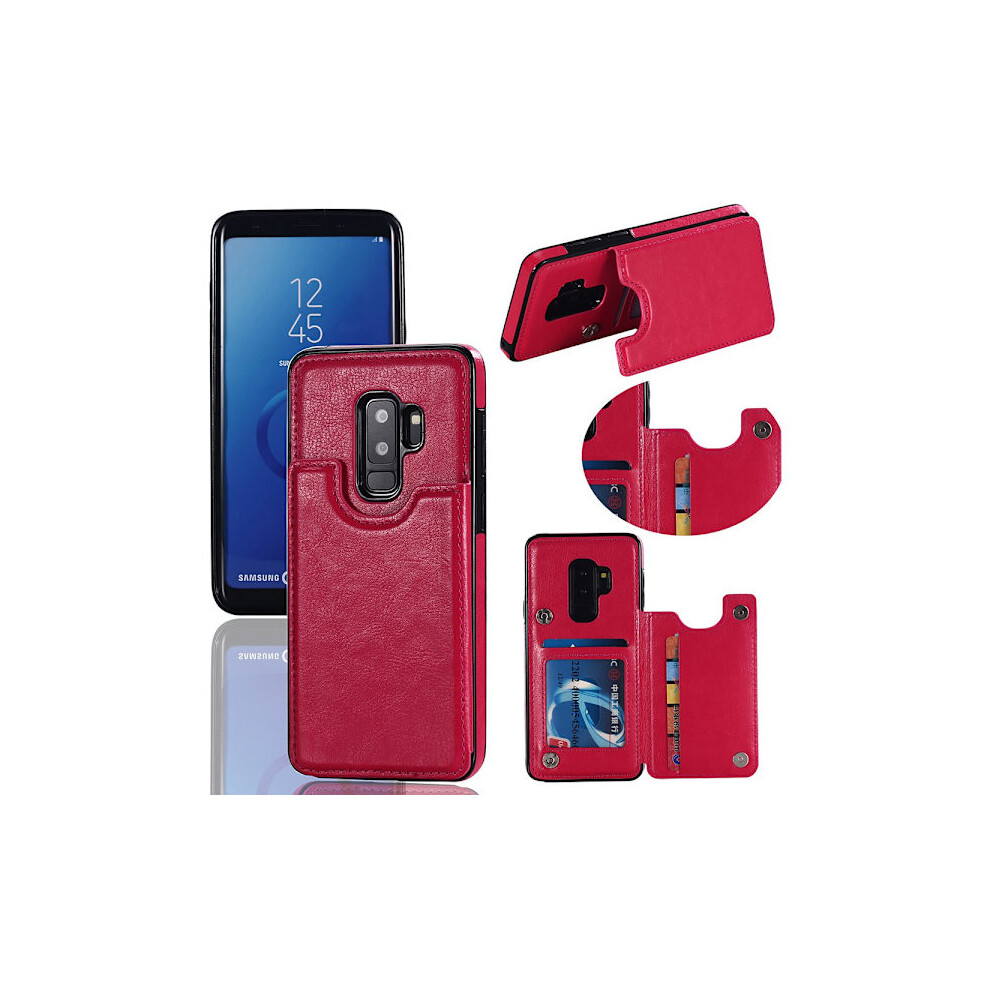 Compatible With Samsung Galaxy S9+ - Case With Wallet/Card Slot Pink 9423501783387