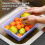 Νιπτήρας Λαχανικών Hiroekza Kitchen - Καλάθι Αποστράγγισης για Φρούτα & Λαχανικά, Σίτα 6