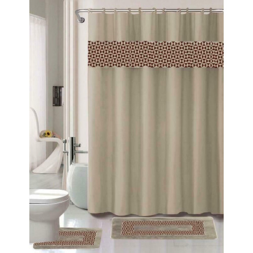 Samimport-2011Fresco Taupe Διακόσμηση ΜπάνιουΣετ 15 τεμαχίων σετ λευκών ειδών μπάνιου και