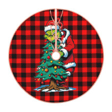 Jupe de sapin de Noël Le Grinch, Décoration de Noël pour la maison, Tapis de sapin doux pour décorations de Noël 48