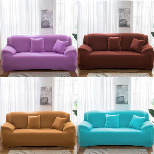 Elastischer Sofabezug, Ecksofa-Überzug, Schutzhülle für Wohnzimmer und Heimdekoration 1