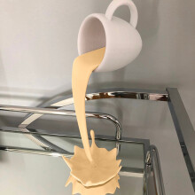 Mini tasses à café flottantes, sculptures, accessoires de bar à café, décoration de cuisine, tasses amusantes et originales pour cafés et