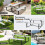 Beer tent set picnic table & 2 benches with white metal frame 4