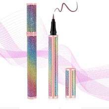 2 Pack Brown Liquid Eyeliner Pen Waterproof Long Lasting Natural Finish Smooth Precision Tip