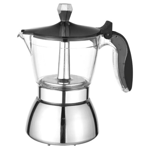 Moka Pot, Μηχανή Εσπρέσο 4 Φλιτζανιών - Μηχανή Καφέ Percolator Premium Moka Ιταλική Καφετιέρα