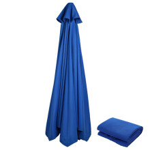 Tessuto di ricambio caldo 2023 per ombrellone da giardino, copertura per tetto per ombrellone da patio a 6/8 bracci da 2,7 m. Tessuto 100% nuovo, blu