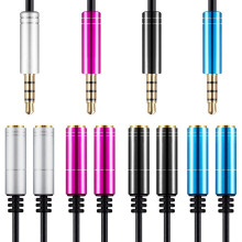 SUSUchens audio elosztókábel 3,5 mm-es apa - 2 portos anya hosszabbító aux kábel adapter