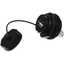 Nascóir Tríd Usb le Painéal Usb2.0, Oiriúntóir Comhéadain Bulkhead