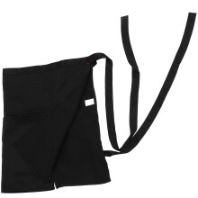 Delantal corto de cintura con dos bolsillos, moderno, para cocina, con soporte para teléfono móvil, para hombres y mujeres.