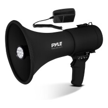 Pyle draagbare PA-megafonenluidspreker met ingebouwde oplaadbare batterij, zwart