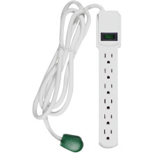 Listwa przeciwprzepięciowa Go Green Power GG-16106MS, 6 stóp, biała, 6 stóp