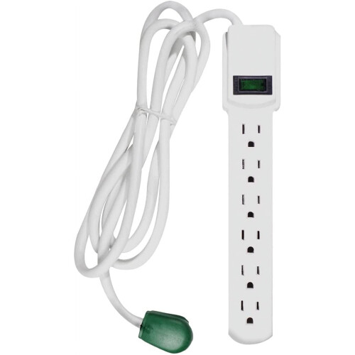 Go Green Power GG-16106MS Προστατευτικό υπερτάσεων, 1,80 μ., Λευκό, 1,80 μ.