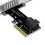 jixopn PCI E til SFF-8643 Riser-kort PCIE til U2 Solid State-diskadapter (full høyde) 2
