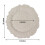 BalsaCircle6Taupe13" Ακρυλικές Ξύλινες Στρογγυλές Πλάκες Φορτιστή Reef με Υφή 3