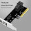 jixopn PCI E til SFF-8643 Riser-kort PCIE til U2 Solid State-diskadapter (full høyde) 7