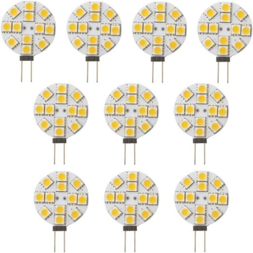 10x Λαμπτήρας G4LED Χωρίς ρύθμιση έντασης Θερμό λευκό 2700K 180 Αντικατάσταση προβολέα