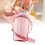 Pink Water Bottle 750ML PP PC, 178x33x108mm, with Strap 1