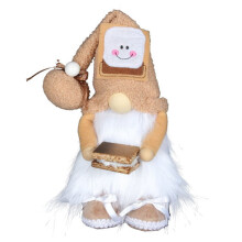 Crăciun umplute tort vacă Gnome ornament lucrat manual masă Gnome Anul Nou decor acasă plush fără chip păpușă Crăciun cadou