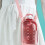 Pink Water Bottle 750ML PP PC, 178x33x108mm, with Strap 5