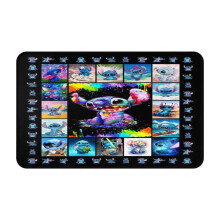 Covoraș de intrare Stitch, covor lavabil antiderapant, interior și exterior, 20x31.5 inci, covoraș de intrare de Crăciun pentru baie,