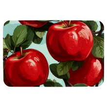 Covoraș de baie realist din spumă cu memorie cu model de fructe, 16x24 inch, lavabil la mașină, antiderapant, uscare rapidă, super absorbant,