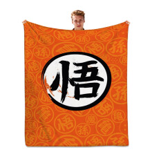 Pătură moale din flanel și fleece cu model Dragon Ball, pătură de pat pentru pat, canapea, birou, picnic, călătorie, ușoară, culoare 1, 30*50