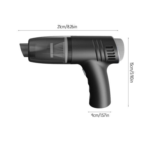 Μίνι επαναφορτιζόμενη ηλεκτρική σκούπα USB 3 σε 1 με ισχυρή αναρρόφηση και 2