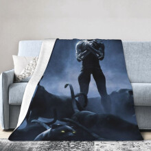Hotelová deka Black Panther, anime deka do postele, deka na pohovku, ultra mäkká flísová deka do spálne a obývačky, 60x50 palcov