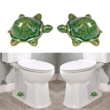 Neue Toilettendekoration: Dekorative Toilettendeckel aus Kunstharz mit niedlichen Schildkrötenmotiven – Einfache Montage