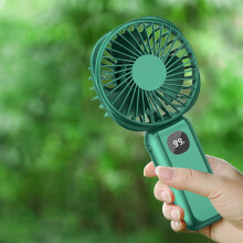 Kis ventilátor Mini hordozható újratölthető digitális éjszakai fény Power Bank Kézi kis ventilátor Újratölthető hordozható kis