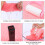 Πετσέτα μπάνιου με απορροφητικό χρώμα Coral Fleece, ροζ-κόκκινη, σετ πετσετών μπάνιου 6