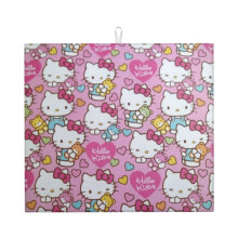 Hello Kitty oppvaskmatte til kjøkkenbenk, mikrofiber oppvaskmatte, raskt absorberende avrenningsmatte