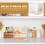 Double Layer Bread Box Storage Container Countertop Bin Housef Kitchen Cutlery Loaf Bakery Display Case for 4