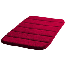 Πατάκι μπάνιου Washranp Memory Foam, μονόχρωμο κοραλί βελούδο, αντιολισθητικό, ταχείας