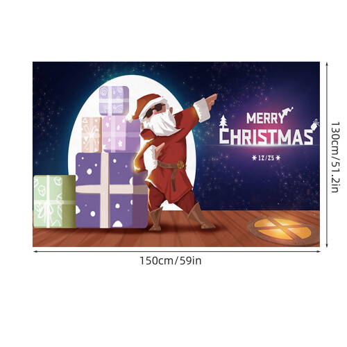 WinysinChristmas Εξωτερική Πόρτα Γκαράζ, Ύφασμα Ταπισερί, Διακόσμηση για Πάρτι, Ύφασμα 2